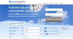 Desktop Screenshot of prima-hypoteka.cz